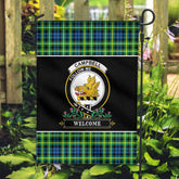 Clan Campbell of Breadalbane Ancient Tartan Crest Garden Flag  - Welcome  HF70 Clan Campbell of Breadalbane Tartan Today